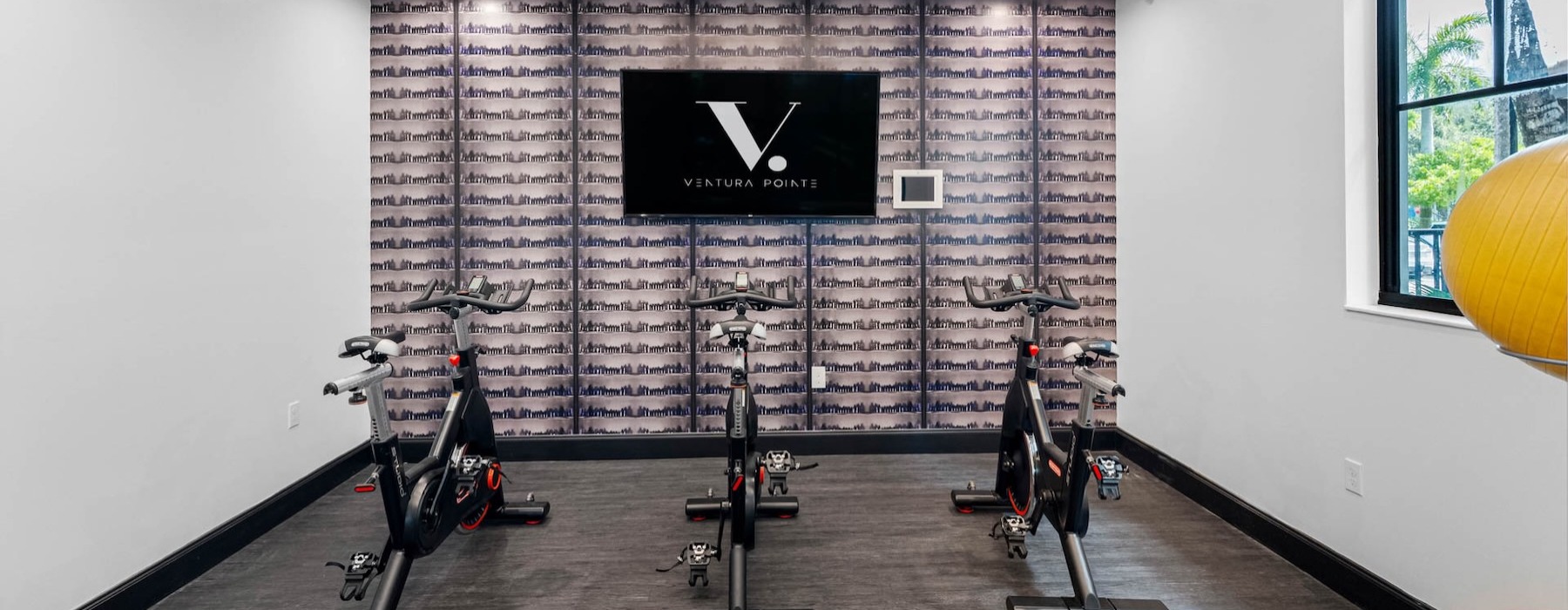 a fitness studio